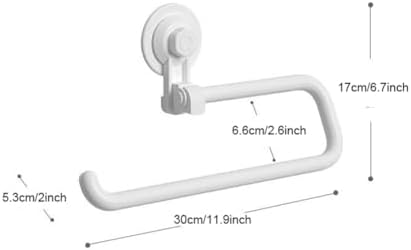 YUURO 12 Inch Suction Cup Towel Bar with 360 Rotation