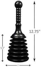 Master Plunger MPS4 Sink Drain Plunger Black