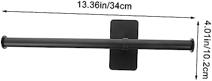 Luxshiny Wall Mounted Towel Bar No Drill Bathroom Organizer