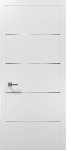 SARTODOORS - 36x96 Solid Core White Door with Hardware