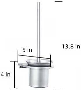Aviation Aluminum Toilet Brush with Wall Bracket
