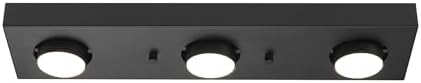 Globe Electric 3-Light LED Track Light in Matte Black