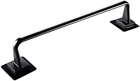 VILLCASE Wall Mounted Towel Bar Black Plastic