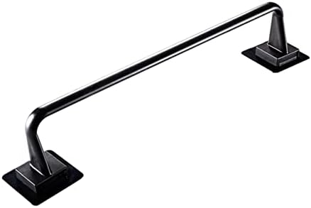 Modern Black Plastic Towel Bar No Drill Holder