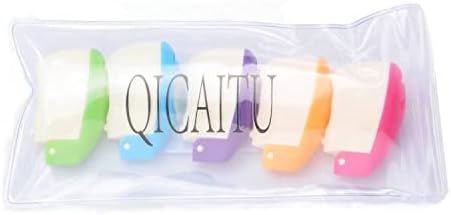 QICAITU 5pcs Toothbrush Holder Covers with Suction Cup