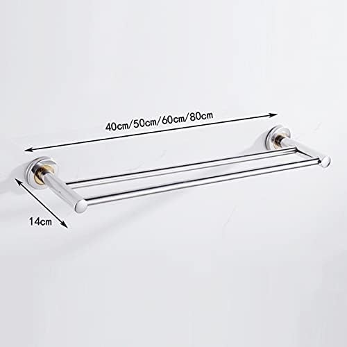 KAREFRI 40cm Double Towel Rail in Stainless Steel