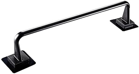 Holibanna Black Plastic Towel Rack No Drill