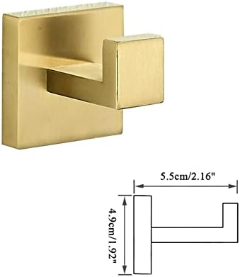 BOCbco Brushed Gold Towel Rail Hardware Set 1