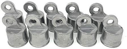 Fencesmart4U Chain Link Fence Rail Ends Aluminum 10 Pc Pack 1-38