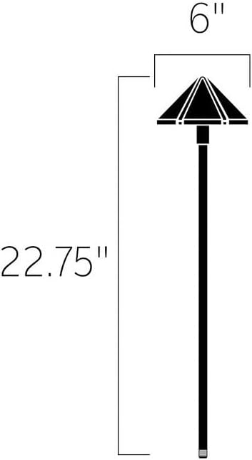Kichler 15326AZT 1-Light 12V Six Groove Bronze