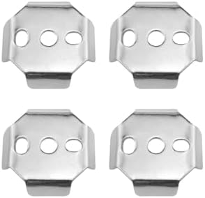 4Pcs Stainless Steel Towel Bar Mounting Hardware for Bathroom