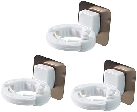 KONTONTY 3pcs Shower Gel Bottle Rack Anti-Falling Wall No Punching