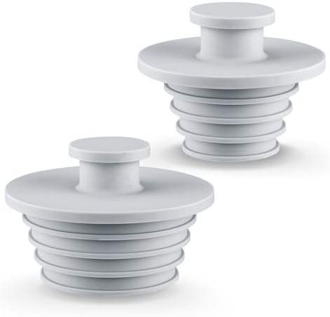 Aluvor 2pcs Silicone Bathtub Sink Stopper