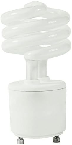 Satco 13W Mini Spiral Fluorescent T2 Bulb 4100K GU24 Base