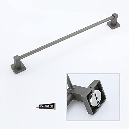 BOCbco Towel Rail Wall Mounted Grey 30Cm Single Pole