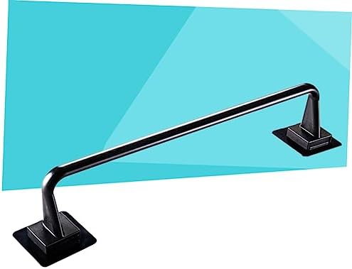 Gadpiparty Plastic Towel Bar Single Hook Bathroom Holder Black