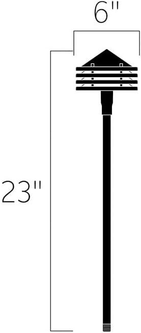 Kichler 15318AZT 12V 1-Light Path Spread Bronze