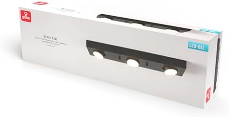 Globe Electric 3-Light LED Track Light in Matte Black