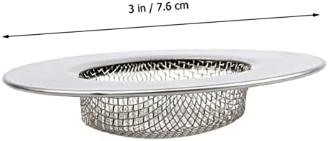 NUOBESTY 3Pcs Stainless Steel Drain Hair Catcher