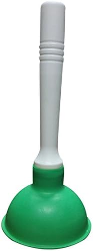 Coralpearl Drain Plunger 4 Inch Compact Unclogger Green