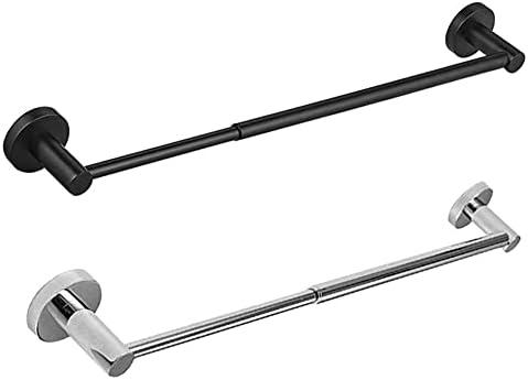 BOCbco Black Adjustable Towel Bar Rod