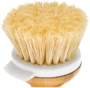 EFAILY Bamboo Dish Brush with Soap Dispenser