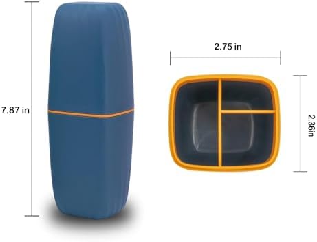 ZORGONS Toothbrush Cup Holder with Cover - Blue