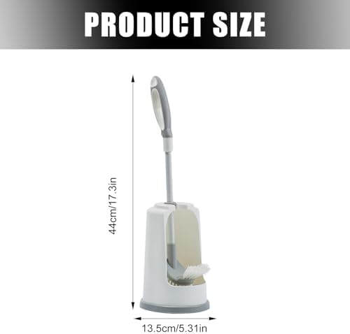 AYKHDS Toilet Brush with Holder Long Handle Tiles Stain Remover Space Saving Design