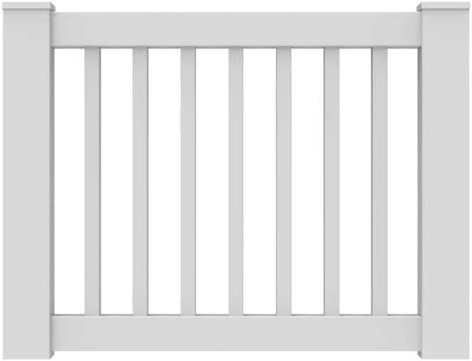Barrette Outdoor Living 73030535 Gate Vinyl Rail White