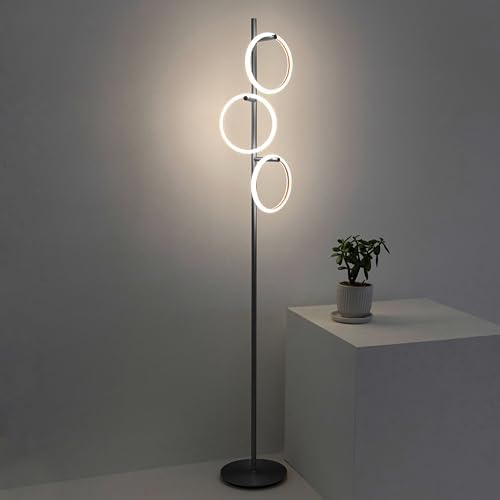 Brightech Saturn LED Tree Floor Lamp - Black