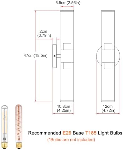 Daunton Matte Black Wall Sconces Set of Two