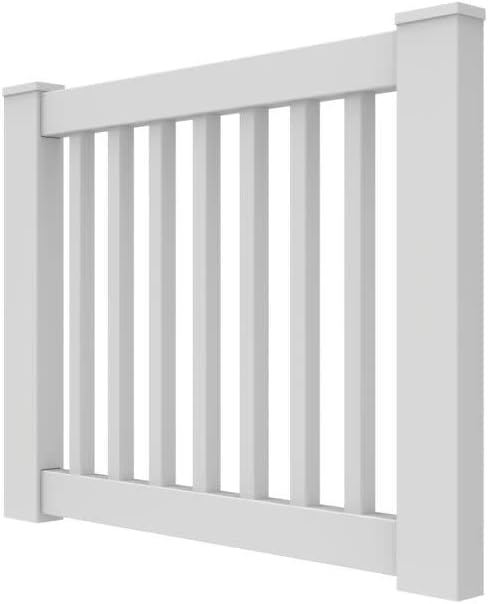Barrette Outdoor Living 73030535 Gate Vinyl Rail White