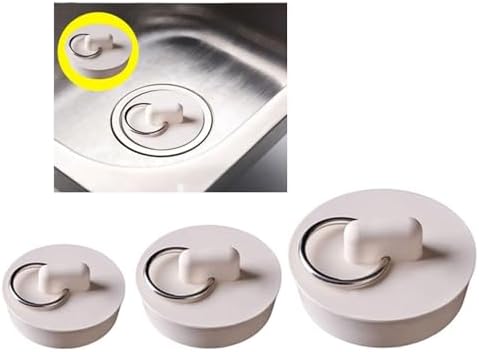 Bath Plug Caps Rubber Drain Stopper for Kitchen Bathroom