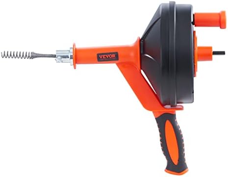 VEVOR 25ft Drain Auger with Drill Attachment