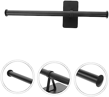 Luxshiny Wall Mounted Towel Bar No Drill Bathroom Organizer