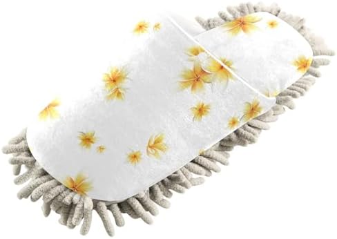 Kigai Microfiber Slippers with Yellow Flowers Size L
