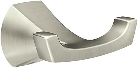 Moen My8703bn Lindor Spot Resist Double Robe Hook Brushed Nickel
