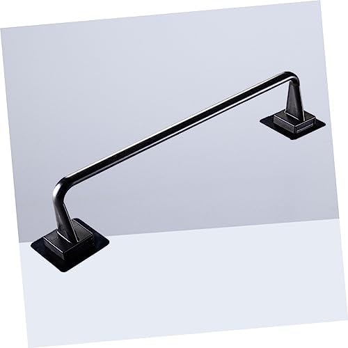 Heavy Duty No Drill Plastic Towel Bar Black