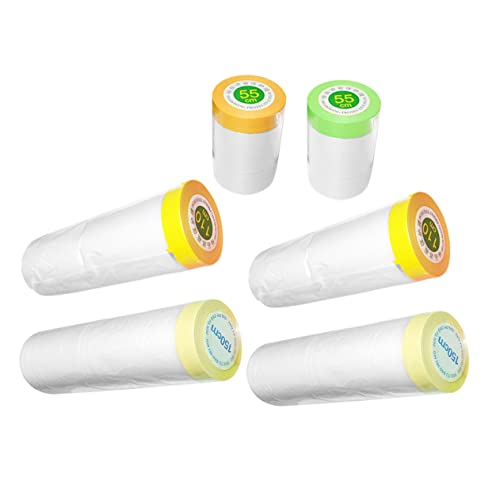OSALADI 6 Rolls Masking Paper for Paint Protection