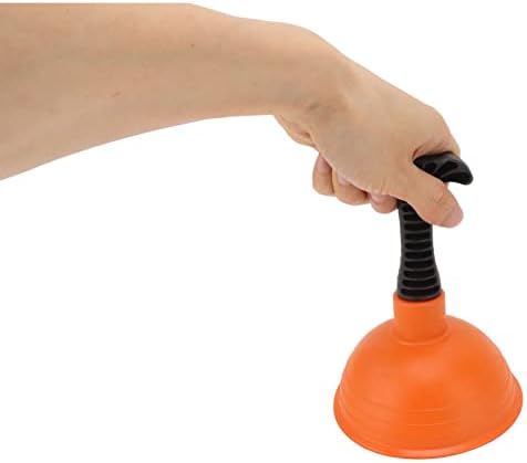 Mini Sink Plunger with Short Handle for Bathroom Kitchen Orange 1