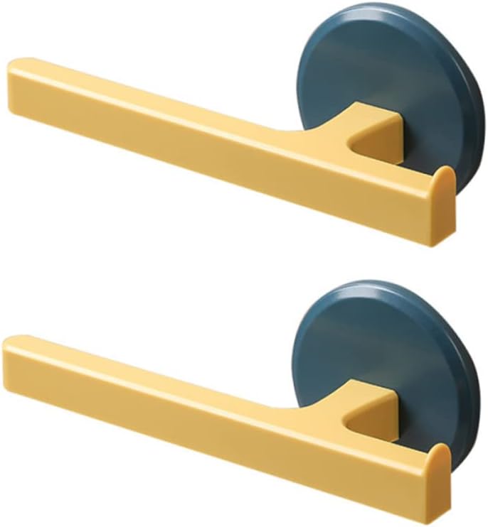 MAGICLULU 2Pcs Wall Mounted Towel Rack with Punch Design Blue