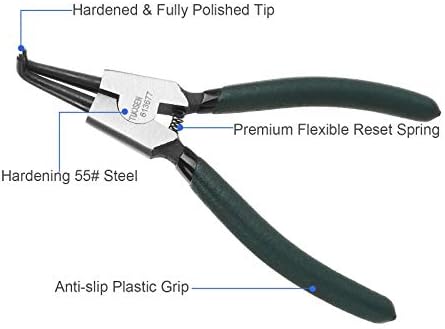 4-Piece 7-Inch Snap Ring Pliers Set for Heavy Duty Use