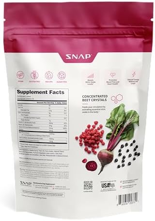 Snap Supplements Beetroot Chews for Nitric Oxide Boost