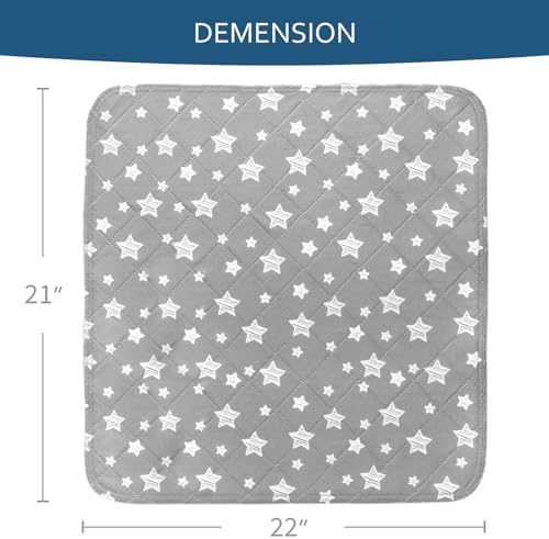 Moonsea Waterproof Bed Pads 21x22 Non Slip Incontinence 2 Pack
