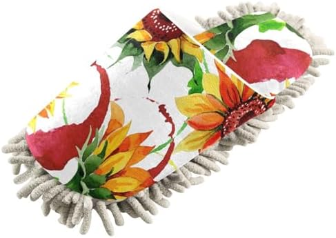 Sinestour Wildflower Mop Slippers for Floor Cleaning