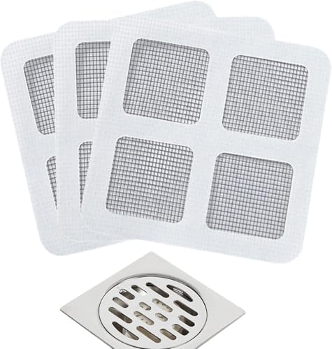ZhangyiHot 3 Pcs White Bathtub Hair Catcher Patches