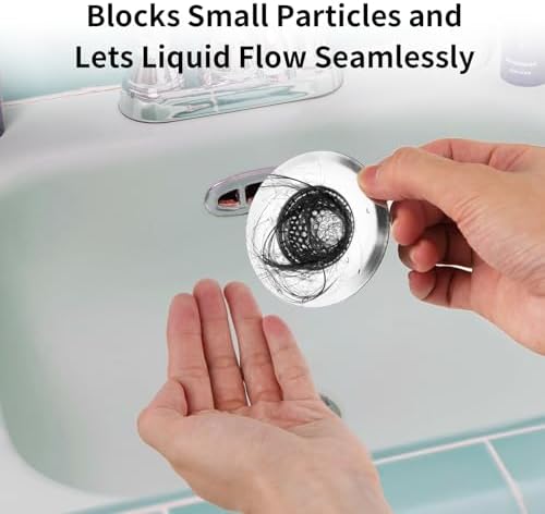 ChefBee 2PCS 122 Stainless Steel Drain Strainer for Bath Shower RV