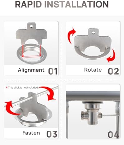 Sepaitek 3-12 Drain Valve Installation Tool with Twist Lever Handle