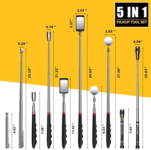 Dream Master Telescoping Magnetic Pick Up Tool Kit for Men