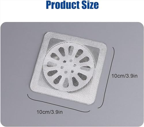 100Pcs Floor Drain Sticker with Hair Catcher